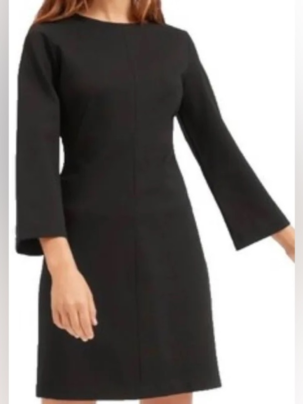 Everlane Black Long Sleeve Sheath Dress Size Small
